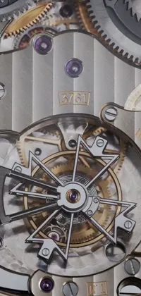Brown White Watch Live Wallpaper