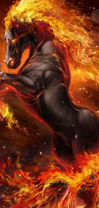 Painting Art Fire Live Wallpaper