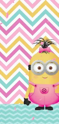 Bird Pink Cartoon Live Wallpaper