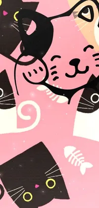 Pink Art Illustration Live Wallpaper