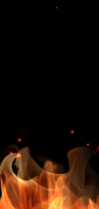 Orange Art Fire Live Wallpaper