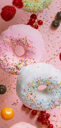 Pink Food Baked Goods Live Wallpaper