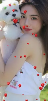 Plant Red White Live Wallpaper