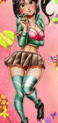 Painting Pink Racy Live Wallpaper