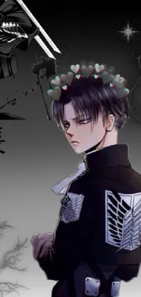 Plant Black Black Hair Live Wallpaper