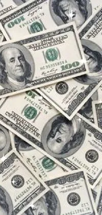 White Green Banknote Live Wallpaper