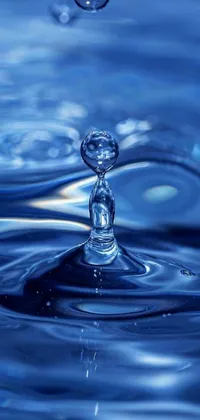 Water Blue Electric Blue Live Wallpaper