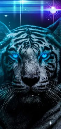 blue tiger  Live Wallpaper