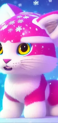 Cat Toy Purple Live Wallpaper