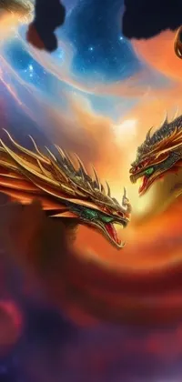 Cosmic Dragons Live Wallpaper