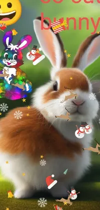 Rabbit Vertebrate Green Live Wallpaper