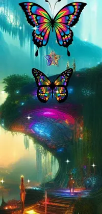 Jewel Butterflies Live Wallpaper