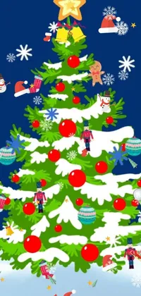 Christmas Tree Christmas Ornament Nature Live Wallpaper