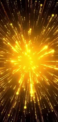 Fireworks Gold Heat Live Wallpaper