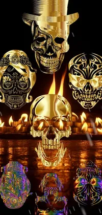 Mexico Muertos Skulls Live Wallpaper