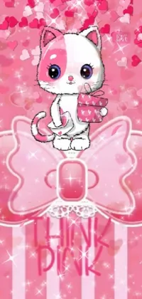 pink kitty  Live Wallpaper