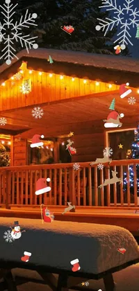 Christmas Cabin Live Wallpaper