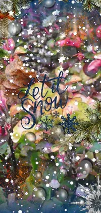 Let it snow flowers Live Wallpaper