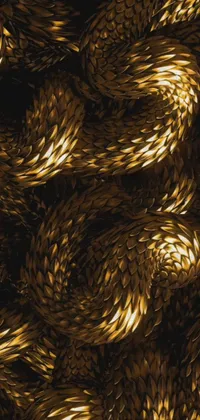 Gold Pattern Circle Live Wallpaper