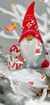 Snowman Christmas Ornament Holiday Ornament Live Wallpaper