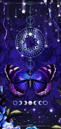 Purple Blue Ornament Live Wallpaper