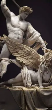 Vertebrate Sculpture Statue Live Wallpaper