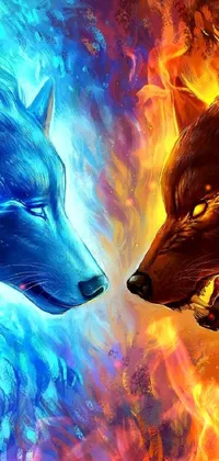 Dog Carnivore Painting Live Wallpaper