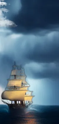 Cloud Sky Watercraft Live Wallpaper