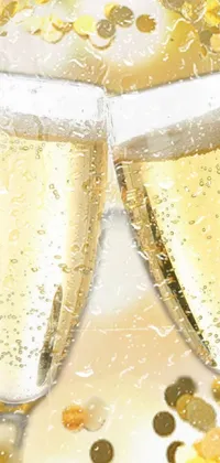 waterdrop champagne Live Wallpaper