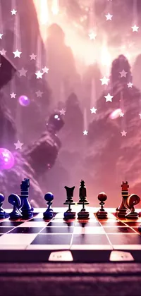 Light Chess Purple Live Wallpaper