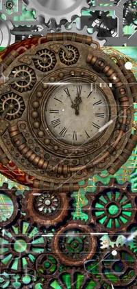 Watch Green Clock Live Wallpaper