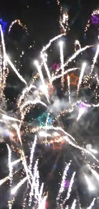 Fireworks Celebrating Line Live Wallpaper