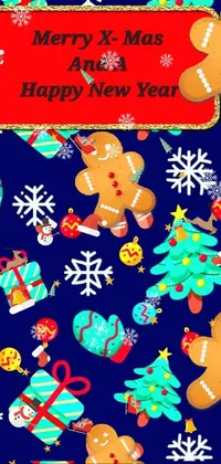Gingerbread man  Live Wallpaper