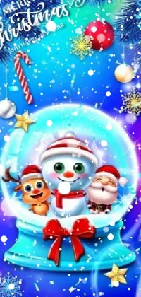 Snow Light Blue Live Wallpaper