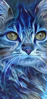 Eye Art Paint Felidae Live Wallpaper