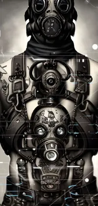 White Black Human Live Wallpaper