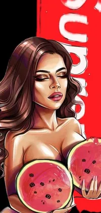Lip Food Fruit Live Wallpaper