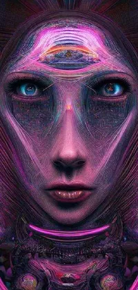 Eye Purple Violet Live Wallpaper