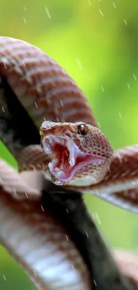 snake in a tropical rainforest Live Wallpaper