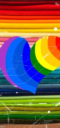 rainbow heart  Live Wallpaper