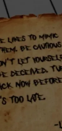 Handwriting Font Writing Live Wallpaper