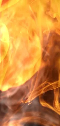 Brown Flame Orange Live Wallpaper
