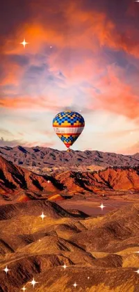Cloud Sky Hot Air Ballooning Live Wallpaper