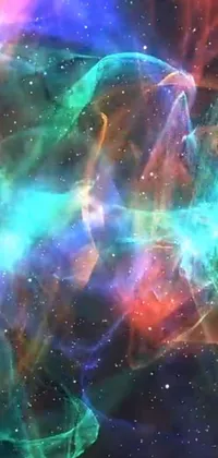 Atmosphere Nebula Purple Live Wallpaper