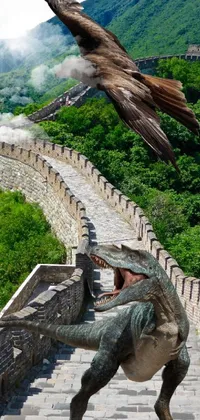 Bird Mountain Tree Live Wallpaper