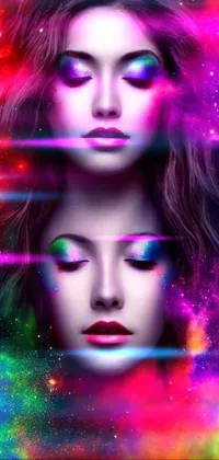 Purple Light Eyelash Live Wallpaper