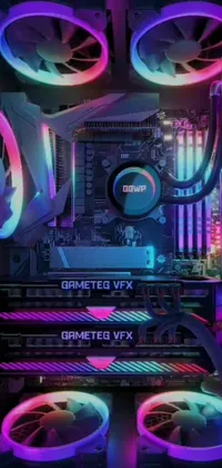 Purple Light Blue Live Wallpaper