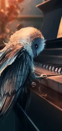 Bird Feather Musical Keyboard Live Wallpaper