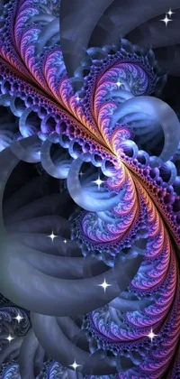 Purple Light Organism Live Wallpaper