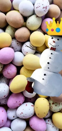 Vertebrate Yellow Snowman Live Wallpaper